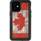 Canadian Flag Dark Wood iPhone 12 Mini Waterproof Case